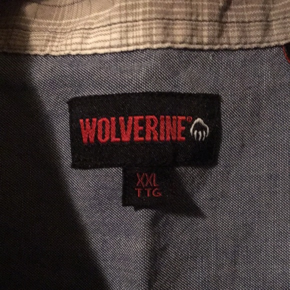 Mens Wolverine button front Shirt Size XXL - Picture 3 of 5
